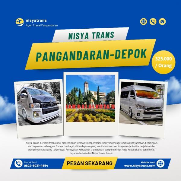 Travel Pangandaran - Depok Termurah 